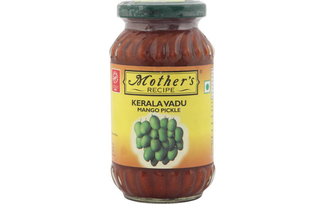 Mother's Recipe Kerala Vadu Mango Pickle  Glass Jar  300 grams